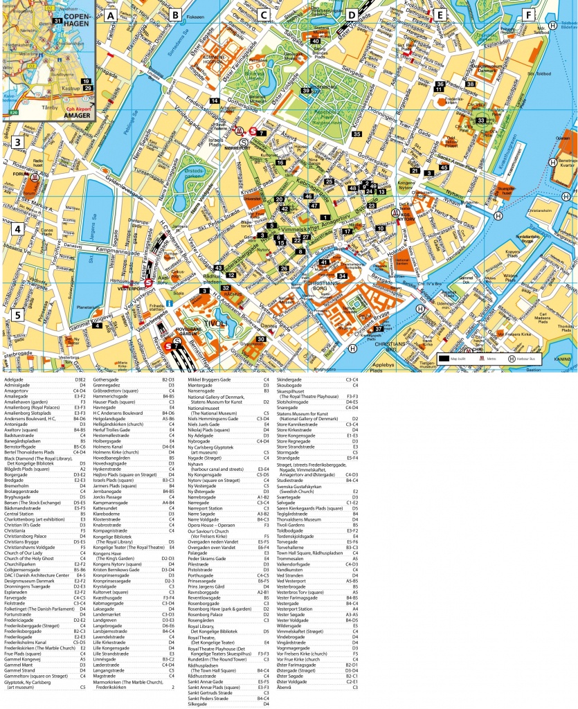 Copenhagen Tourist Attractions Map - Copenhagen Tourist Map Printable