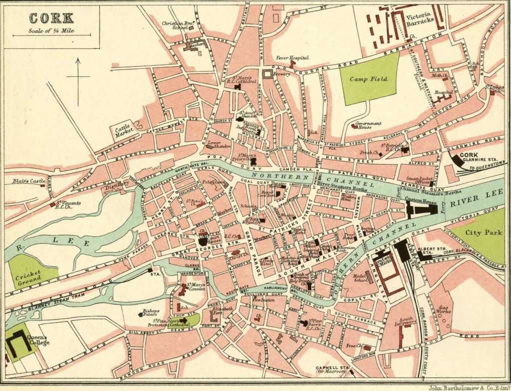 Cork In Old Maps - Cork City Map Printable