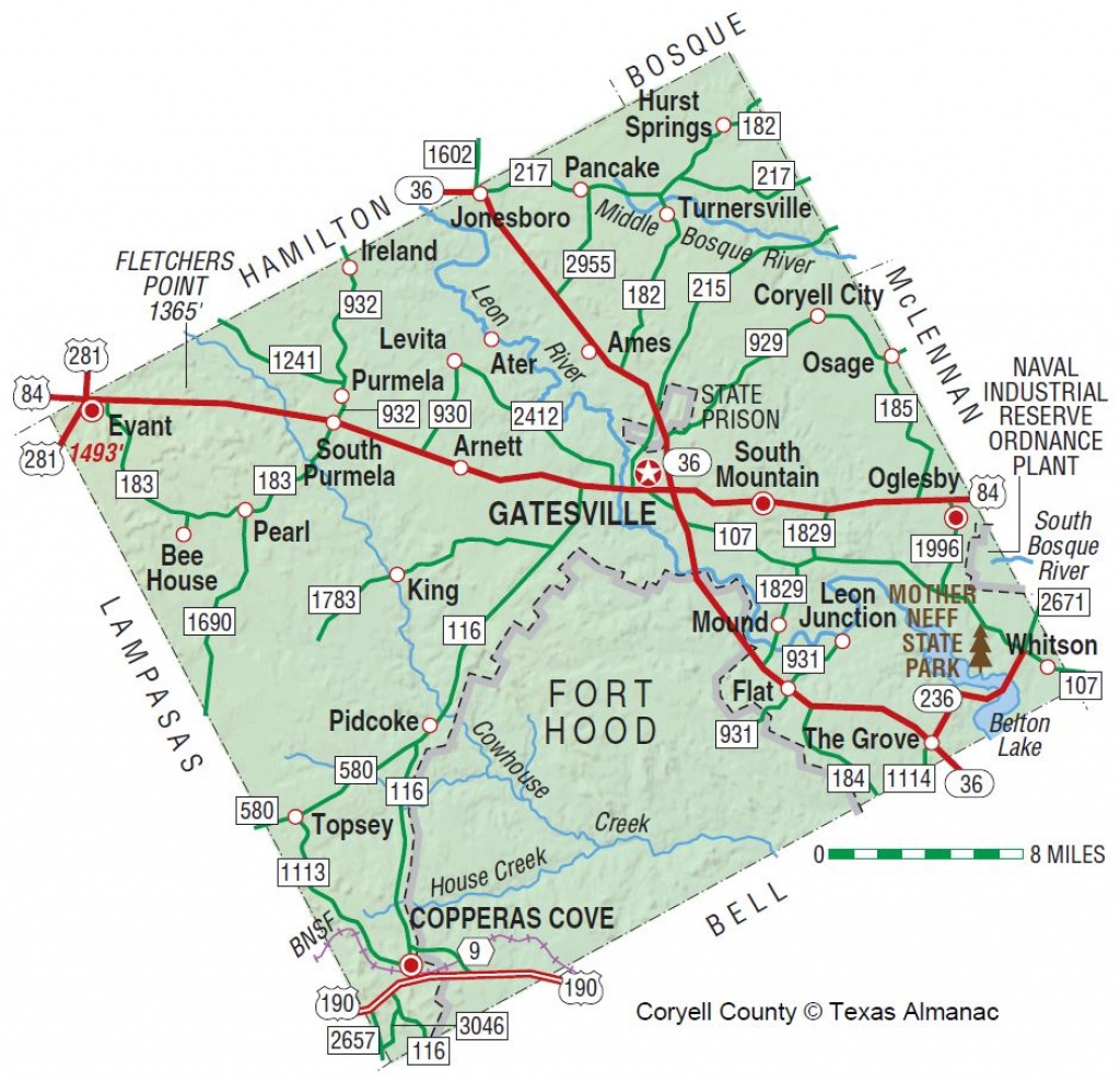 Coryell County Texas Map | My Blog - Coryell County Texas Map