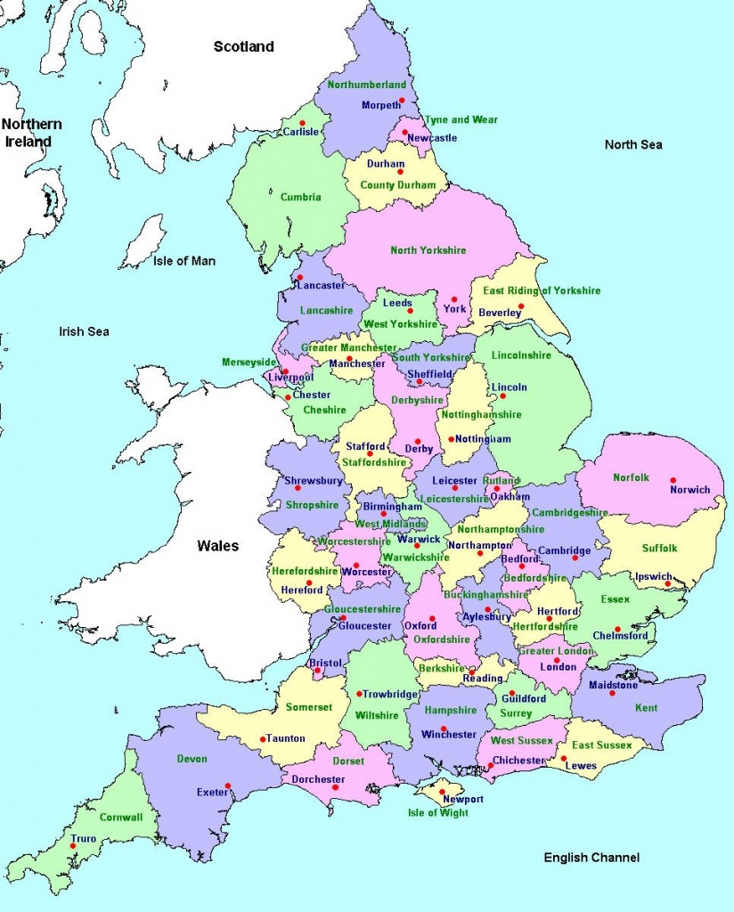 Counties And County Towns | Geo - Maps - England In 2019 | England - Printable Map Of Uk Cities And Counties