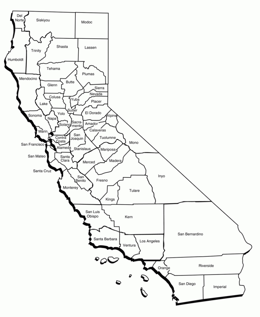 map of california counties