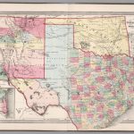 County Map Of Texas, New Mexico, And Indian Territory   David Rumsey   Map Of New Mexico And Texas