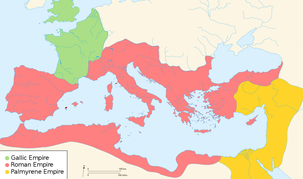 Crisis Of The Third Century - Wikipedia - Roman Empire Map For Kids Printable Map