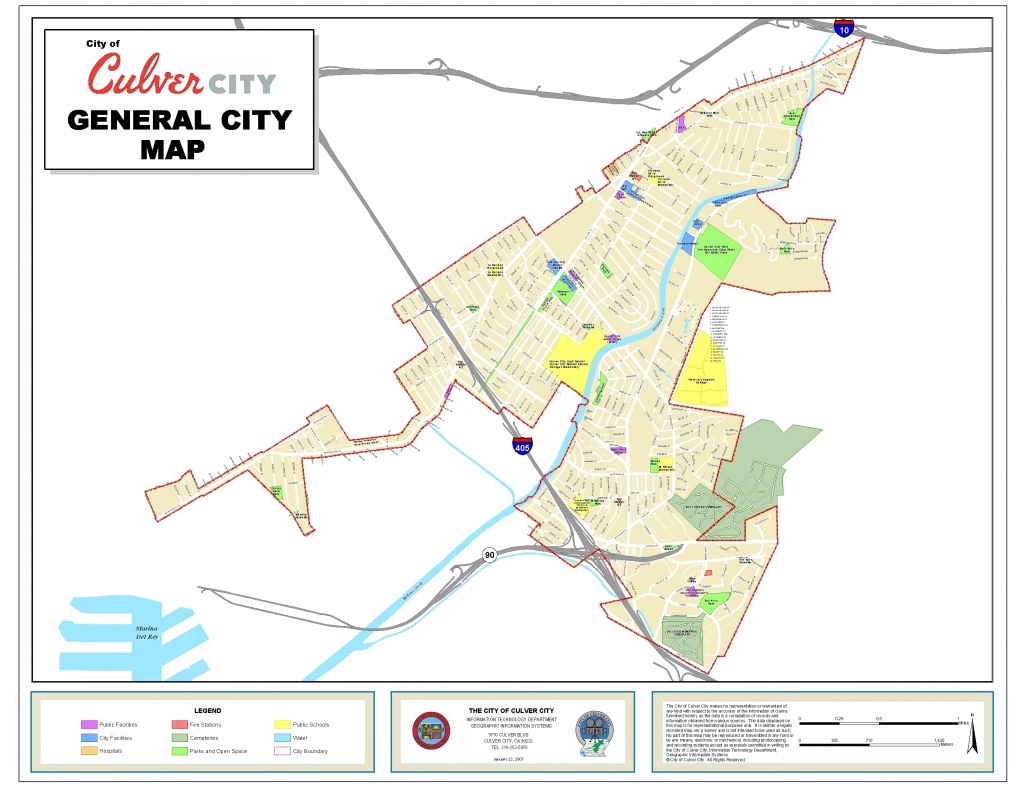 Culver City Map - Culver City California • Mappery - Culver City California Map