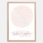Custom Romantic Star Map Print | Personalised For Youthe Little   Printable Star Map