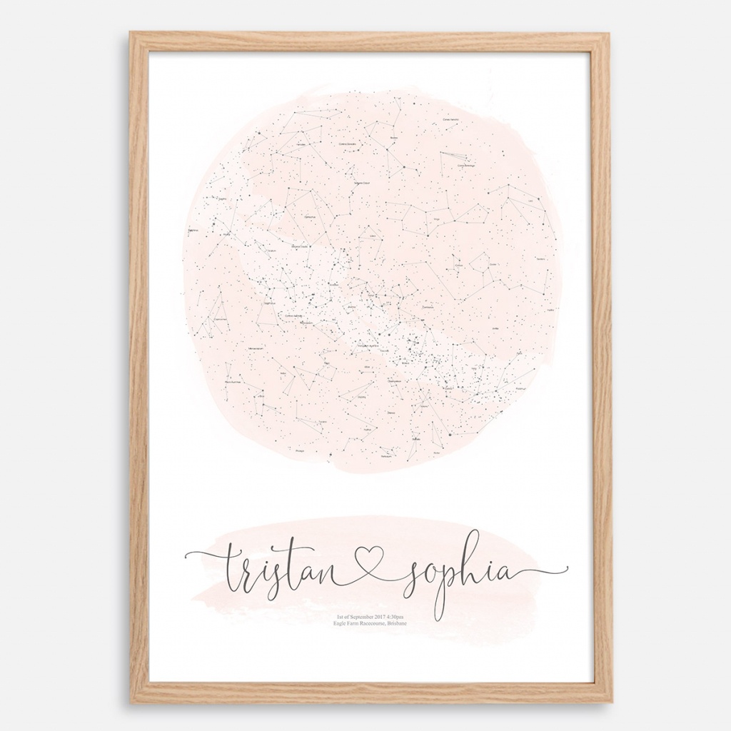 Custom Romantic Star Map Print | Personalised For Youthe Little - Printable Star Map