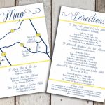 Custom Wedding Map And Direction Invitation Insert Printable File   Printable Maps For Invitations