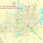 Dallas + Fort Worth Tx Pdf Map, Us, Exact Vector Street Cityplan Map In 6  Parts, V.29.11. Fully Editable, Adobe Pdf   Printable Map Of Dallas