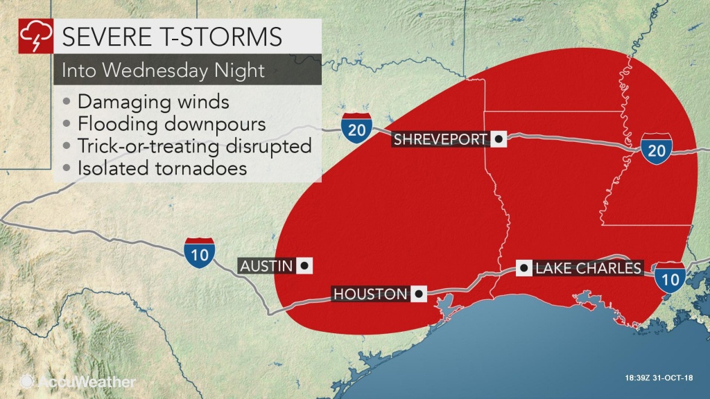 Dangerous Storms To Target Texas, Louisiana As Flooding Eyes Ohio Valley - Texas Weather Map