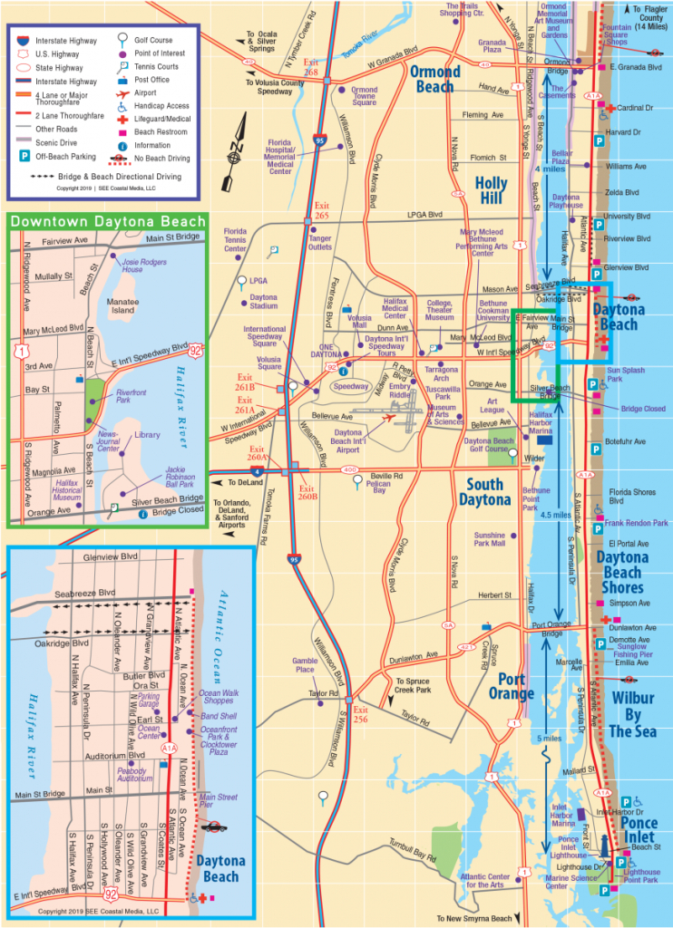 Daytona Beach Area Attractions Map | Things To Do In Daytona - Florida Attractions Map