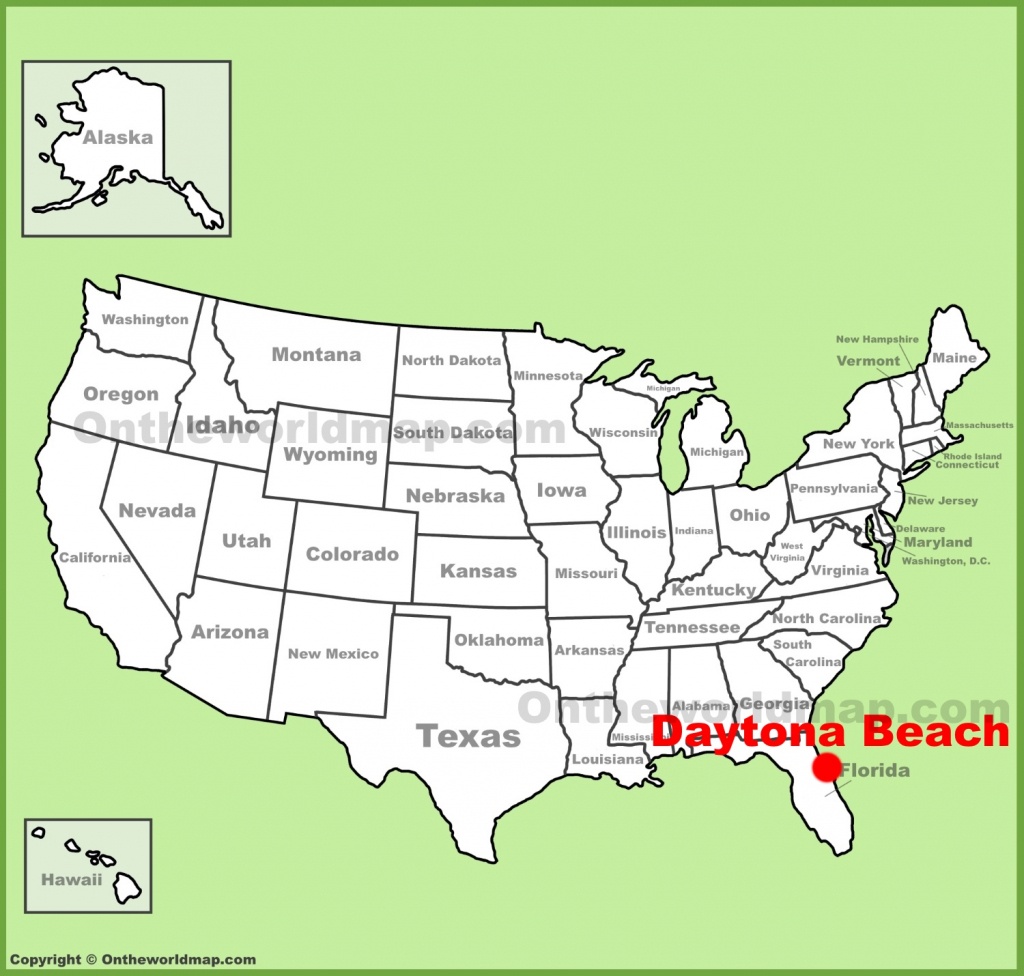 Daytona Beach Location On The U.s. Map - Map Of Daytona Beach Florida