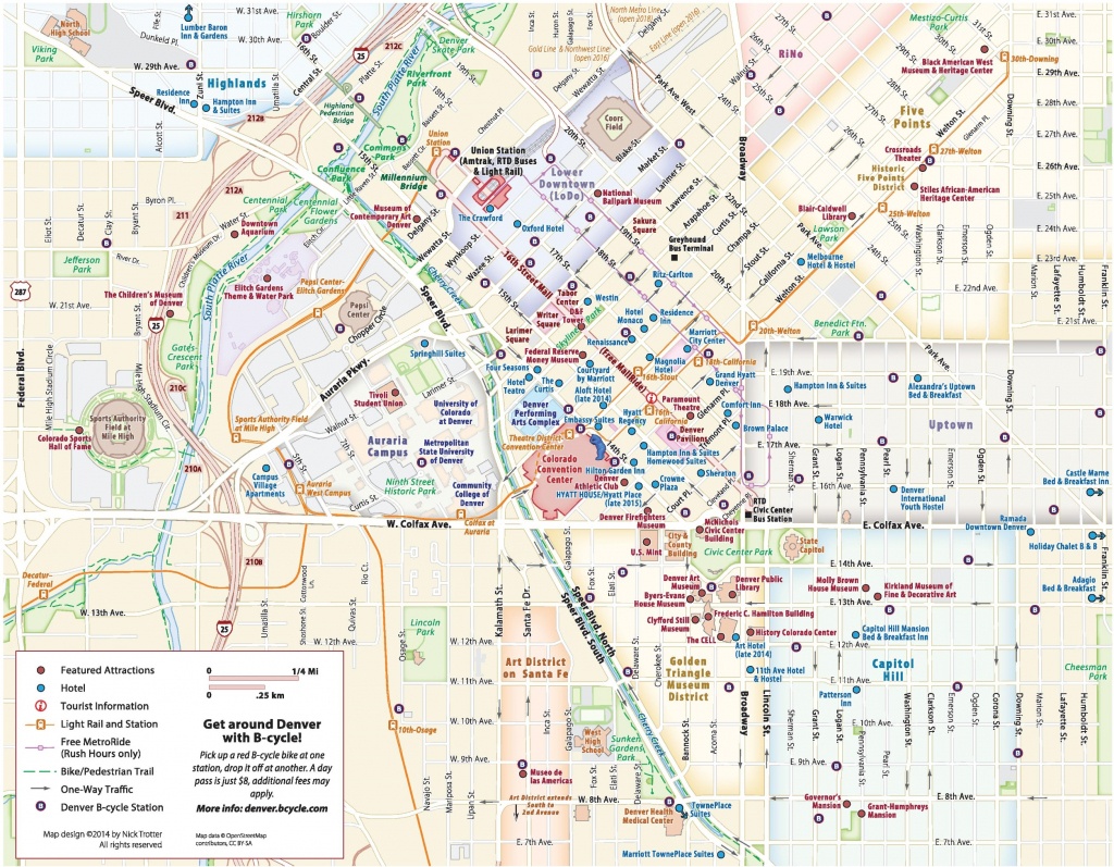 Denver Maps | Colorado, U.s. | Maps Of Denver - Denver City Map Printable
