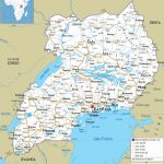 Detailed Clear Large Road Map Of Uganda   Ezilon Maps   Printable Map Of Uganda