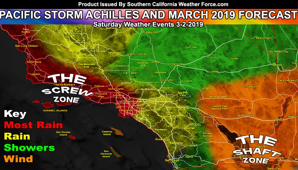 Southern California Weather Map Printable Maps