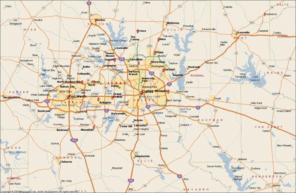 Dfw Metroplex Map - Dallas Fort Worth Metroplex Map (Texas - Usa) - Printable Map Of Dallas Fort Worth Metroplex
