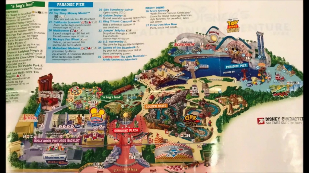 Disney California Adventure Maps Over The Years #1 - See Video #2 - California Adventure Map