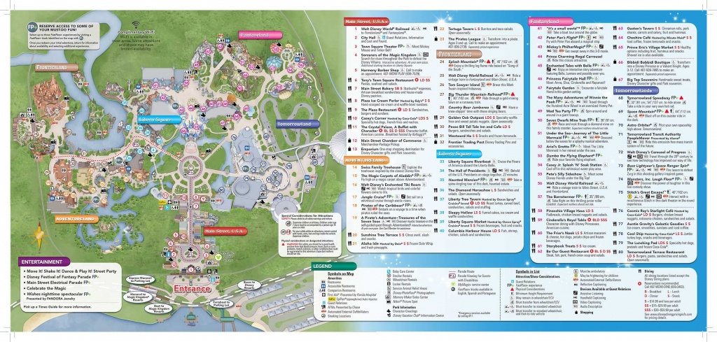 Disney-Magic-Kingdom-Map In 2019 | Virtual Magic Kingdom | Disney - Disney World Map 2017 Printable
