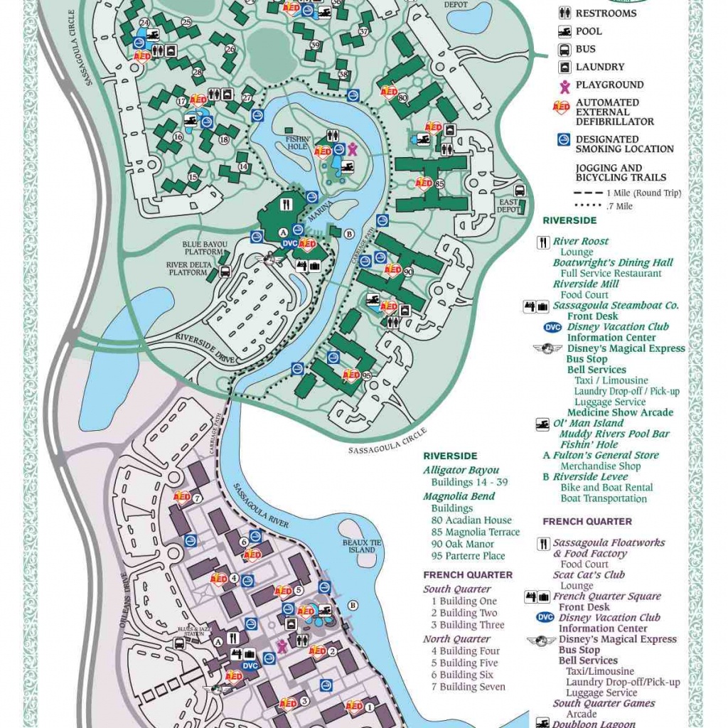 Disney World Maps For Each Resort - Disney Springs Map Printable