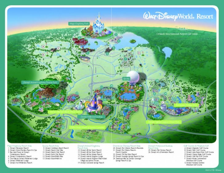 Printable Maps Of Disney World Parks