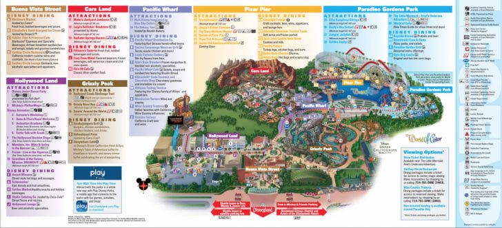Disneyland Map 2018 California