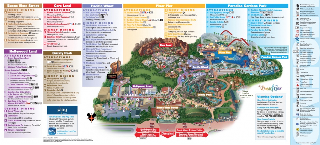 Disneyland Park Map In California, Map Of Disneyland - Printable Disney Maps