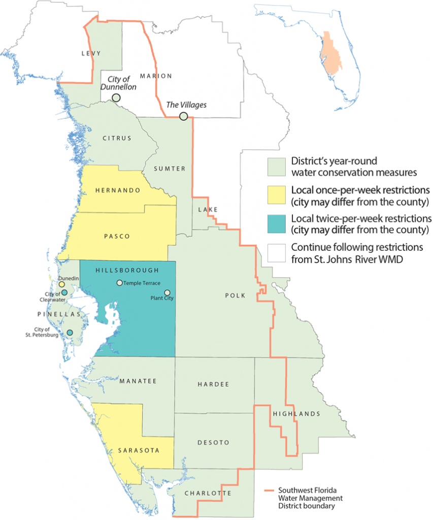 Hydrography Map Of Broward County And Surrounding Areas. Division Of ...