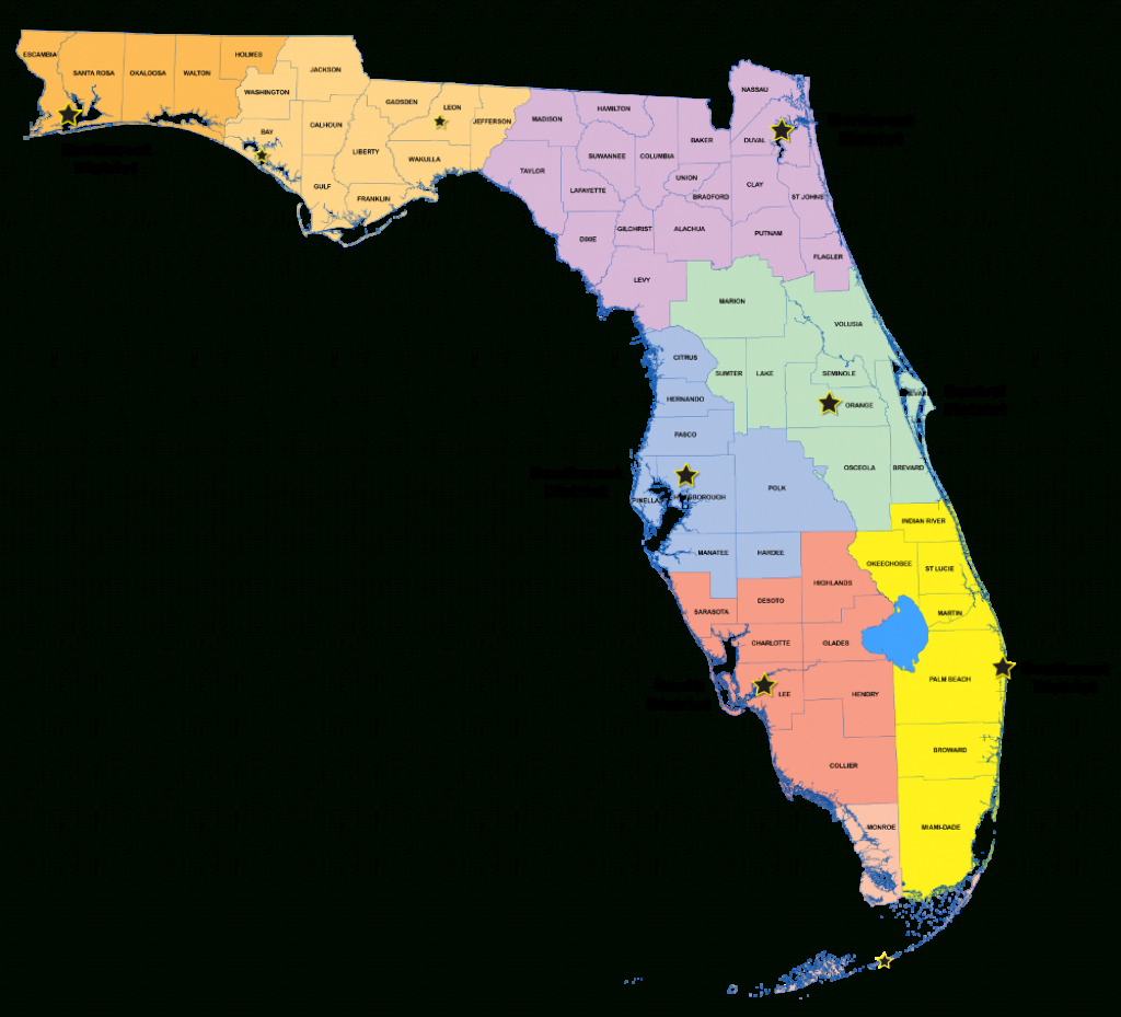 Districts | Florida Department Of Environmental Protection - Lake Mary Florida Map