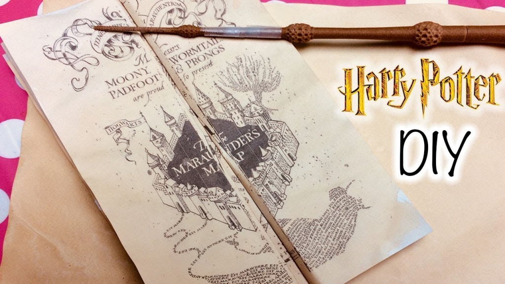 Diy Harry Potter Marauder&amp;#039;s Map Printable And Parchment Easy Diy - Harry Potter Marauders Map Printable