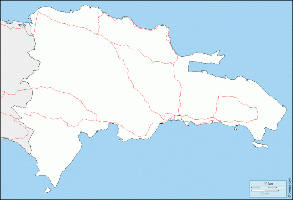 Dominican Republic Free Map, Free Blank Map, Free Outline Map, Free - Free Printable Map Of Dominican Republic