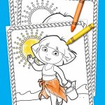 Dora Summertime Coloring Pack | Coloring Pages | Color, Toddler Fun   Dora Map Printable