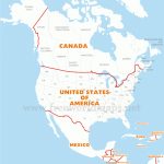 Download Free North America Maps   Printable Physical Map Of North America