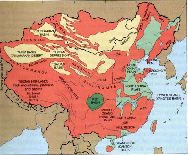 Printable Map Of China For Kids