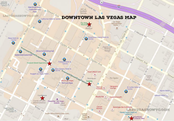 Printable Map Of Downtown Las Vegas