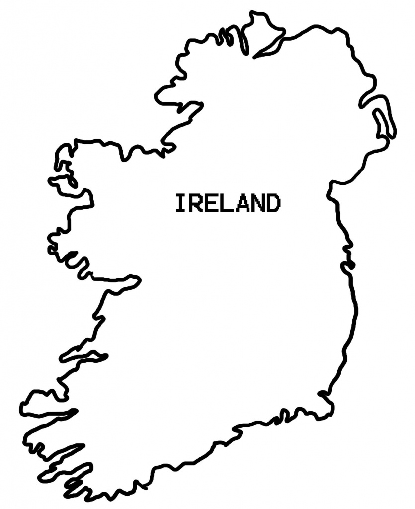 Drawing Ireland Map Outline 52 For Your Free Online With Ireland Map - Printable Blank Map Of Ireland