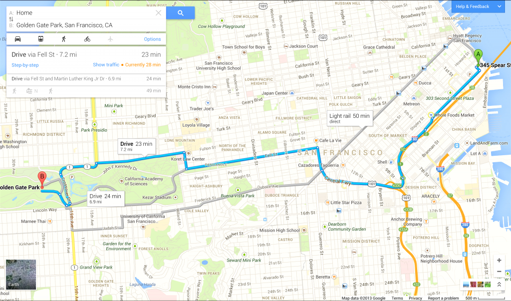 Driving Directions On Google Map - Capitalsource - Free Printable Maps Driving Directions