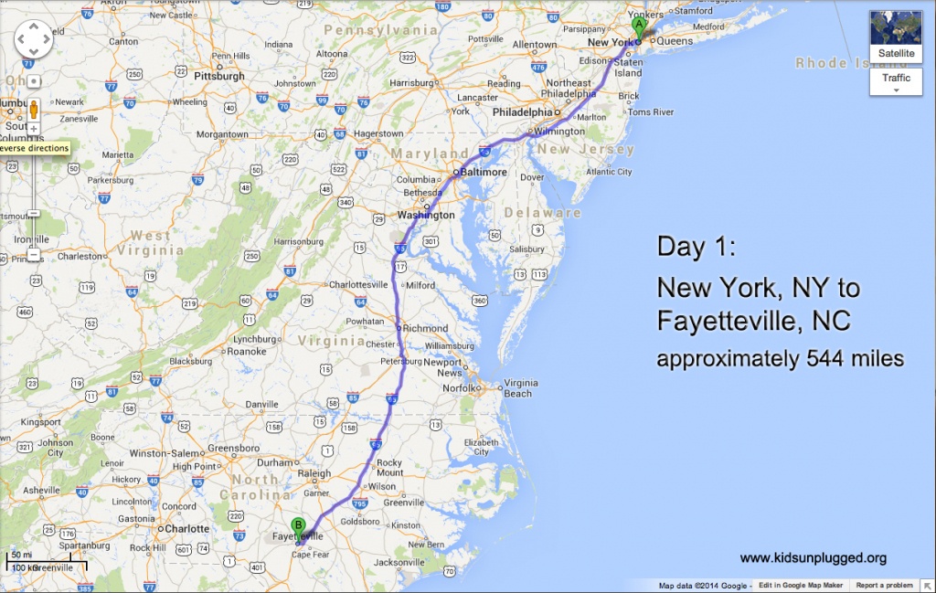 Driving From New York To Florida – A Step-By-Step Itinerary | Kids - Florida Road Trip Trip Planner Map