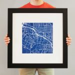 Duke University Campus Map Art   City Prints   Duke University Campus Map Printable