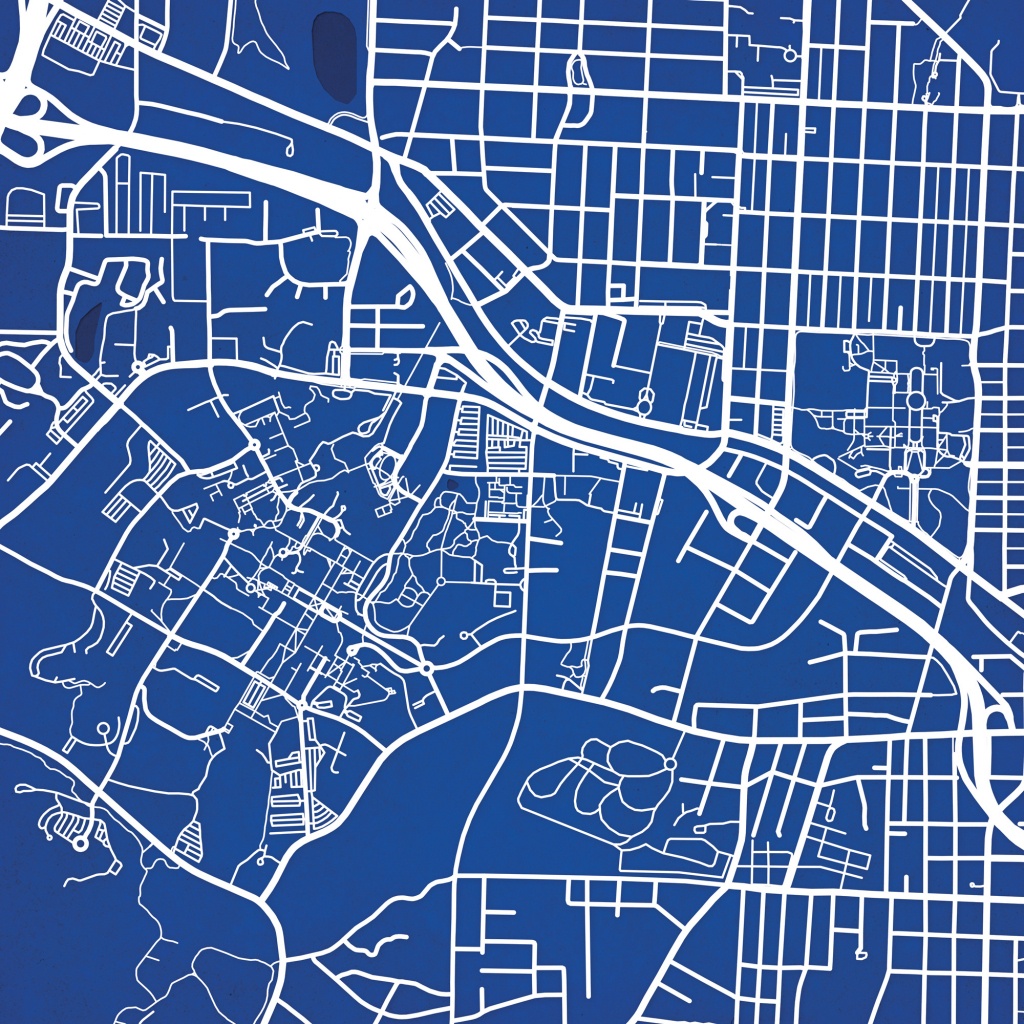 Duke University Campus Map Art - The Map Shop - Duke University Campus Map Printable