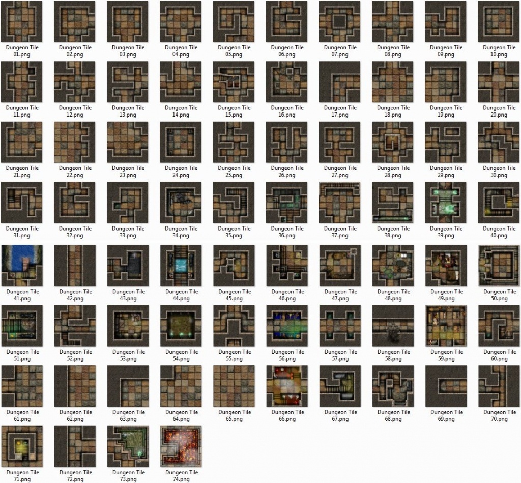 Oc] Free 2D Printable Dungeon Tiles Dnd Printable D&d Map Tiles