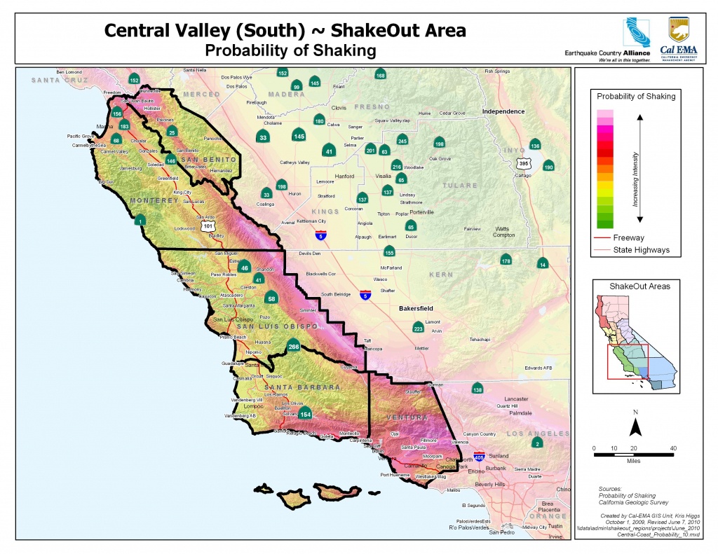 Earthquake Country Alliance: Welcome To Earthquake Country! - Central Coast California Map