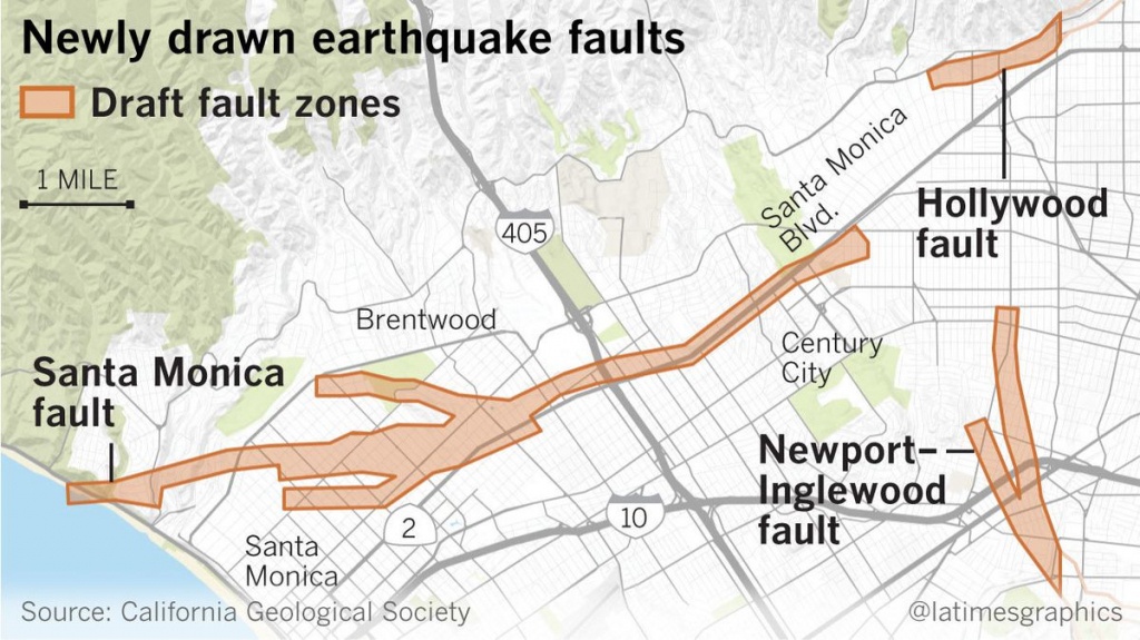 Earthquake Fault Maps For Beverly Hills, Santa Monica And Other - Where Is Santa Monica California On A Map