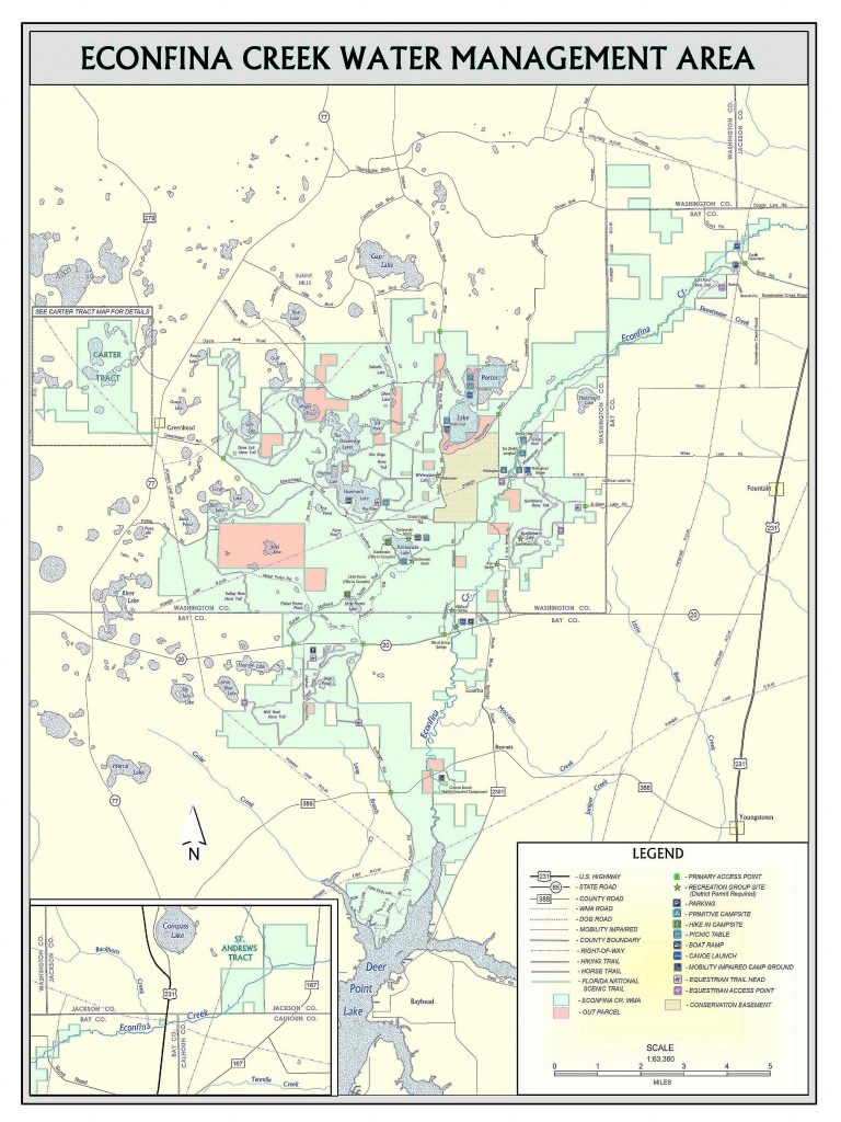 Econfina Creek | Northwest Florida Water Management District - Map Of Natural Springs In Florida