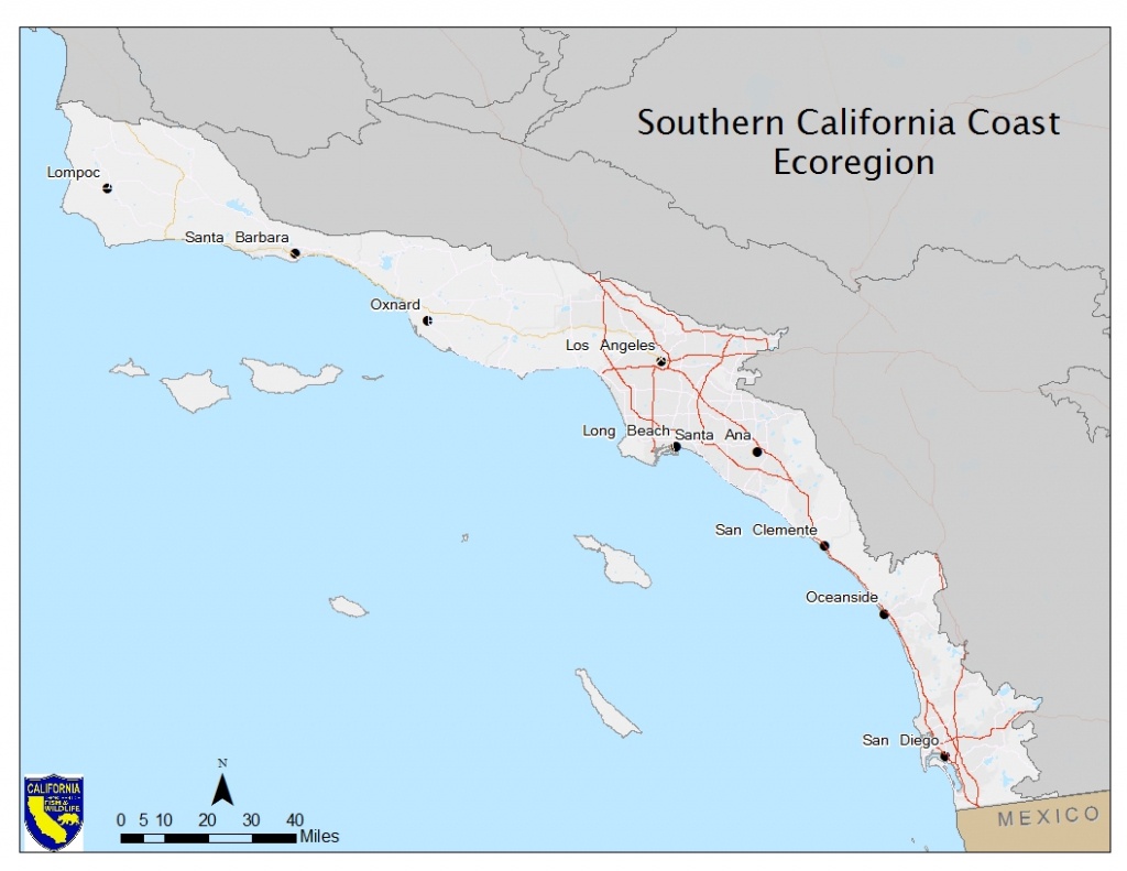 Ecoregion Spotlight: Southern California Coast | California State - Map Of Southern California Coast