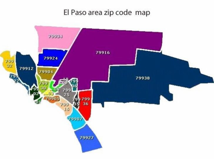 El Paso County Map Texas