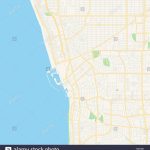 Empty Vector Map Of Redondo Beach, California, Usa, Printable Road   Redondo Beach California Map