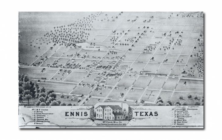 Ennis Texas Map