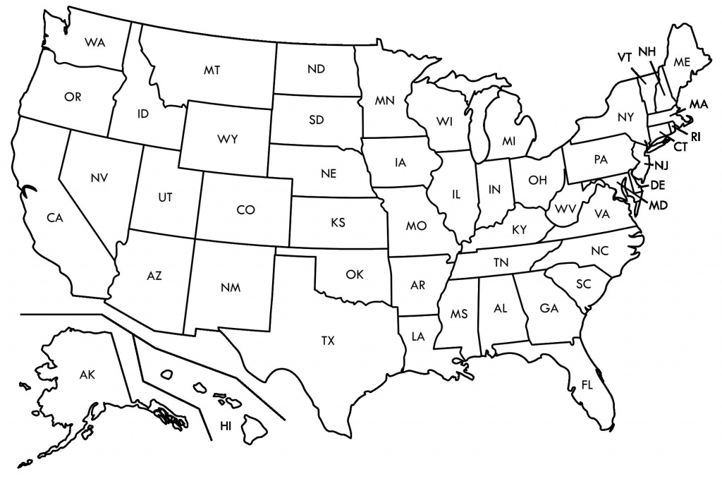 Enthralling Blank Ms Map Us Map Abbreviated States Blank U S Map - Printable State Abbreviations Map