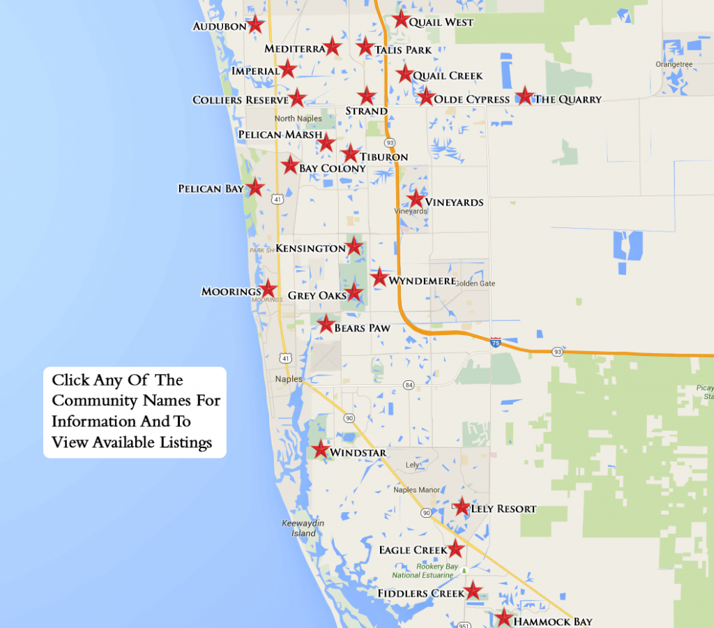 Equity Courses Map - Naples Florida Attractions Map
