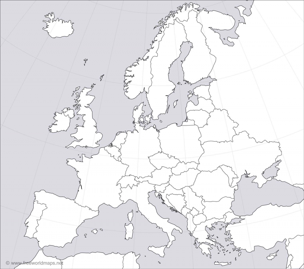 Europe Blank Map - Europe Political Map Outline Printable