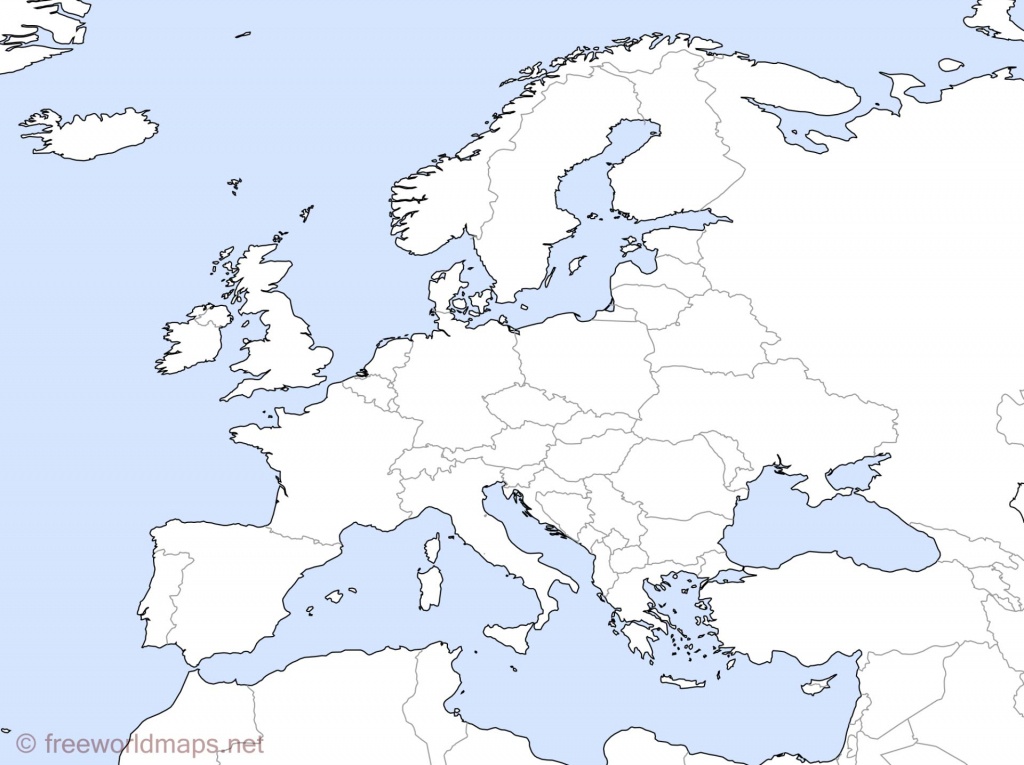 Europe Outline Maps -Freeworldmaps - Europe Outline Map Printable